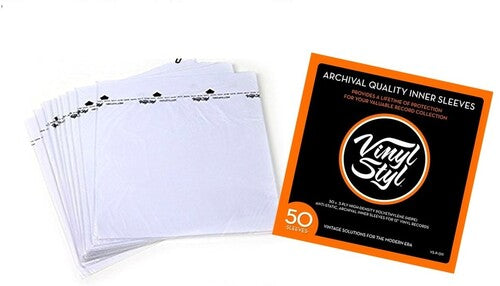 12" Archival Inner Record Sleeves - Anti Static HDPE - 50 Count