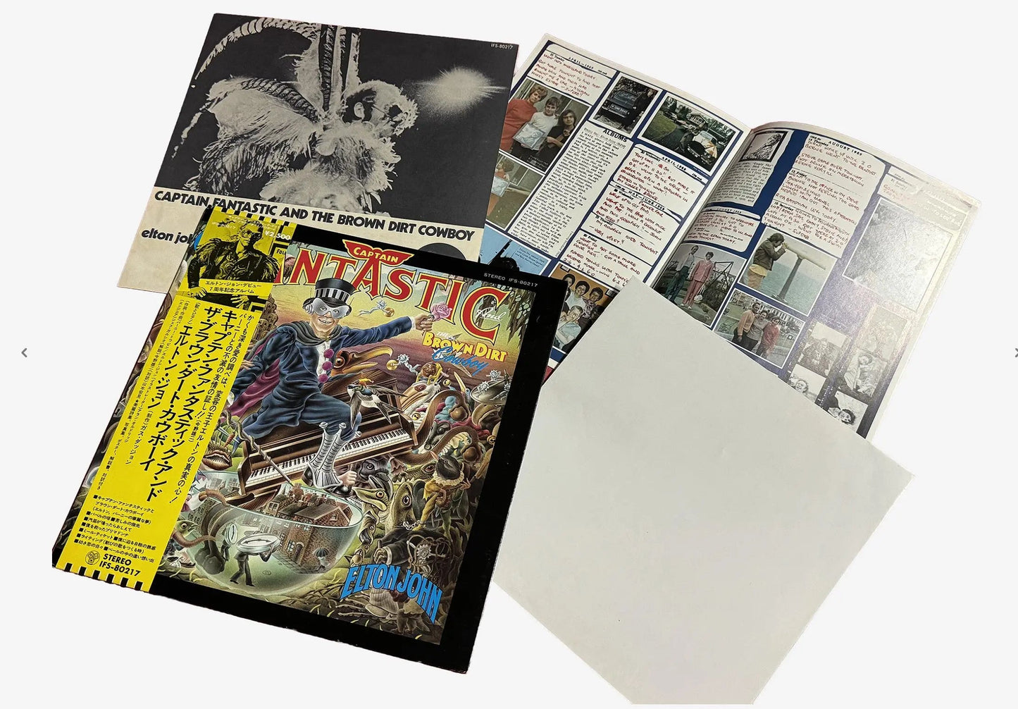Captain Fantastic And The Brown Dirt Cowboy [Japanese Vinyl with Scrap book and Poster] - Vinyl