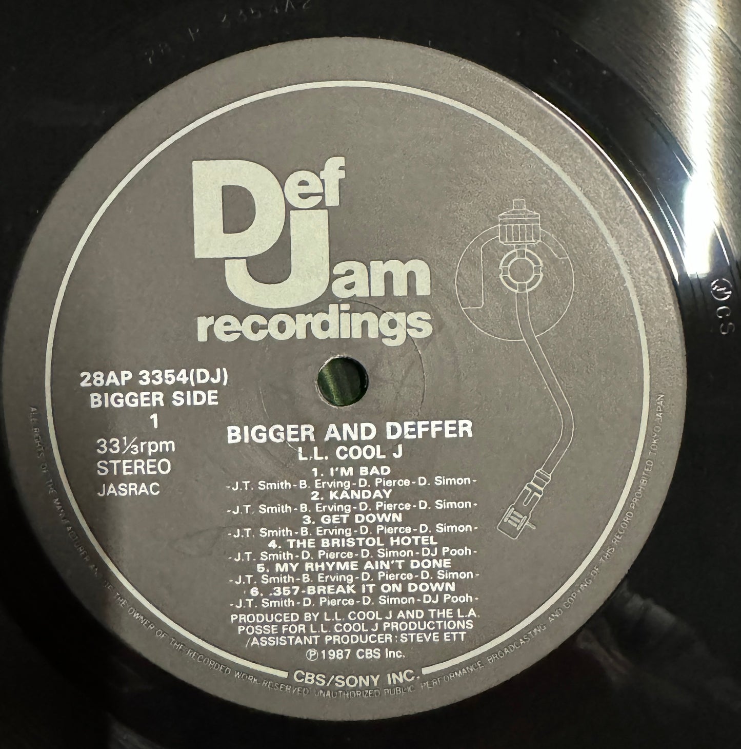 Bigger And Deffer BAD [Japanese DJ PROMO Vinyl] - Vinyl