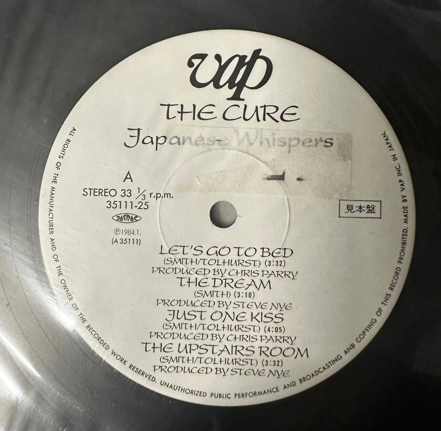 Japanese Whispers: The Cure Singles Nov 82 to Nov 83 [Japanese PROMO Vinyl] - Vinyl