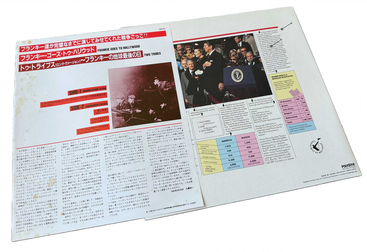 Two Tribes [Japanese Vinyl] - Vinyl